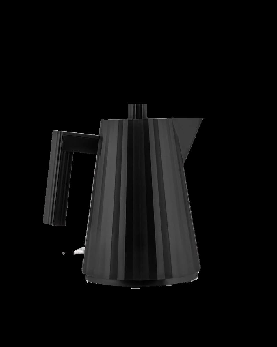 Alessi Plissé elektrisk vannkoker 1 liter, svart