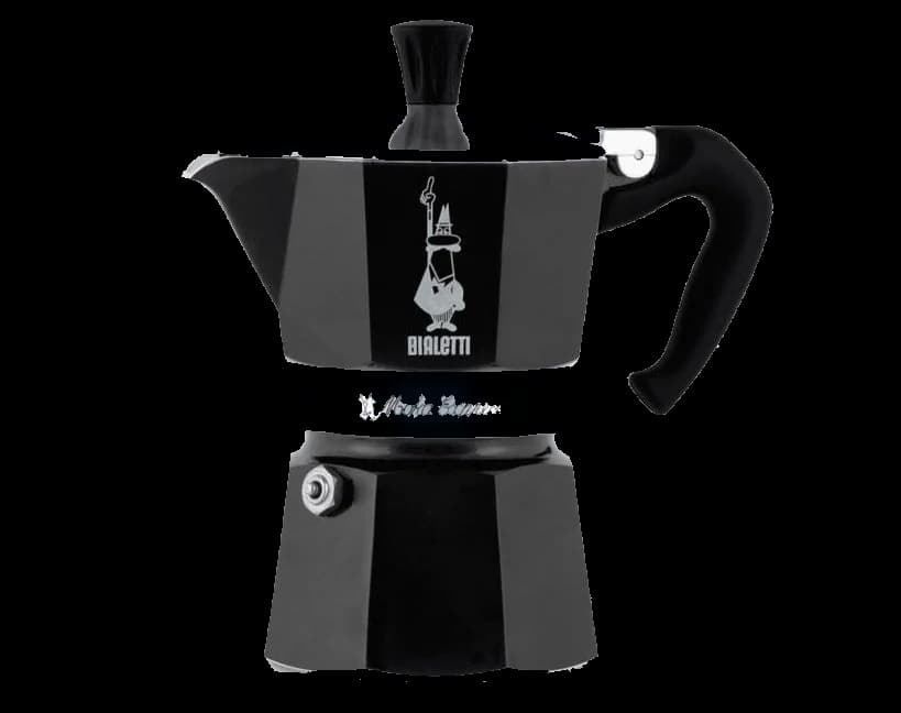 Bialetti Moka Express espressokoker 3 kopper, svart
