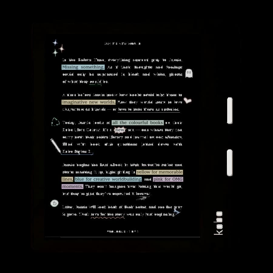 Kobo Libra Colour lesebrett, hvit